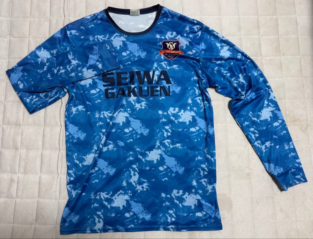 聖和学園　サッカー 長袖　XL 聖和学園 サッカー部 トレーニングウェア 選手支給品 長袖 迷彩柄 レア