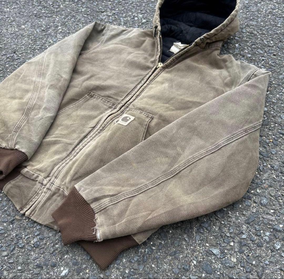 希少サイズ カーハート アクティブジャケット J68 CHT ジャスティン