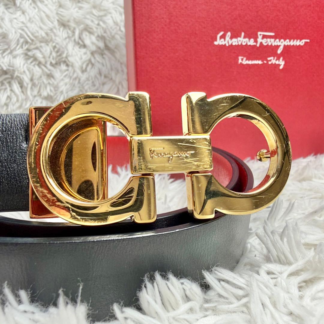 【美品&付属品あり】フェラガモ リバーシブルベルト ダブルガンチーニ 黒 赤 楽天市場】フェラガモ ベルト メンズ リバーシブル ダブル ガンチーニ