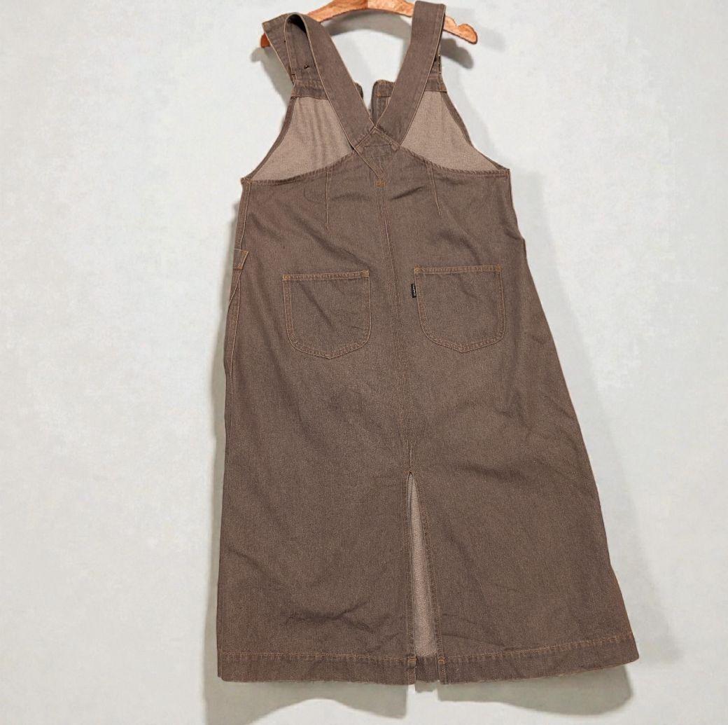 センソユニコ ルクルカグレー デニムサロペット サイズ38 ワンピース