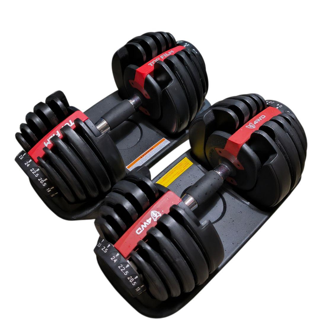 yuki様 可変式ダンベル 2個セット 24kg ウェイトトレーニング 可変式ダンベル 24kg 2個セット 15段階調節 重量調節 アジャスタブル