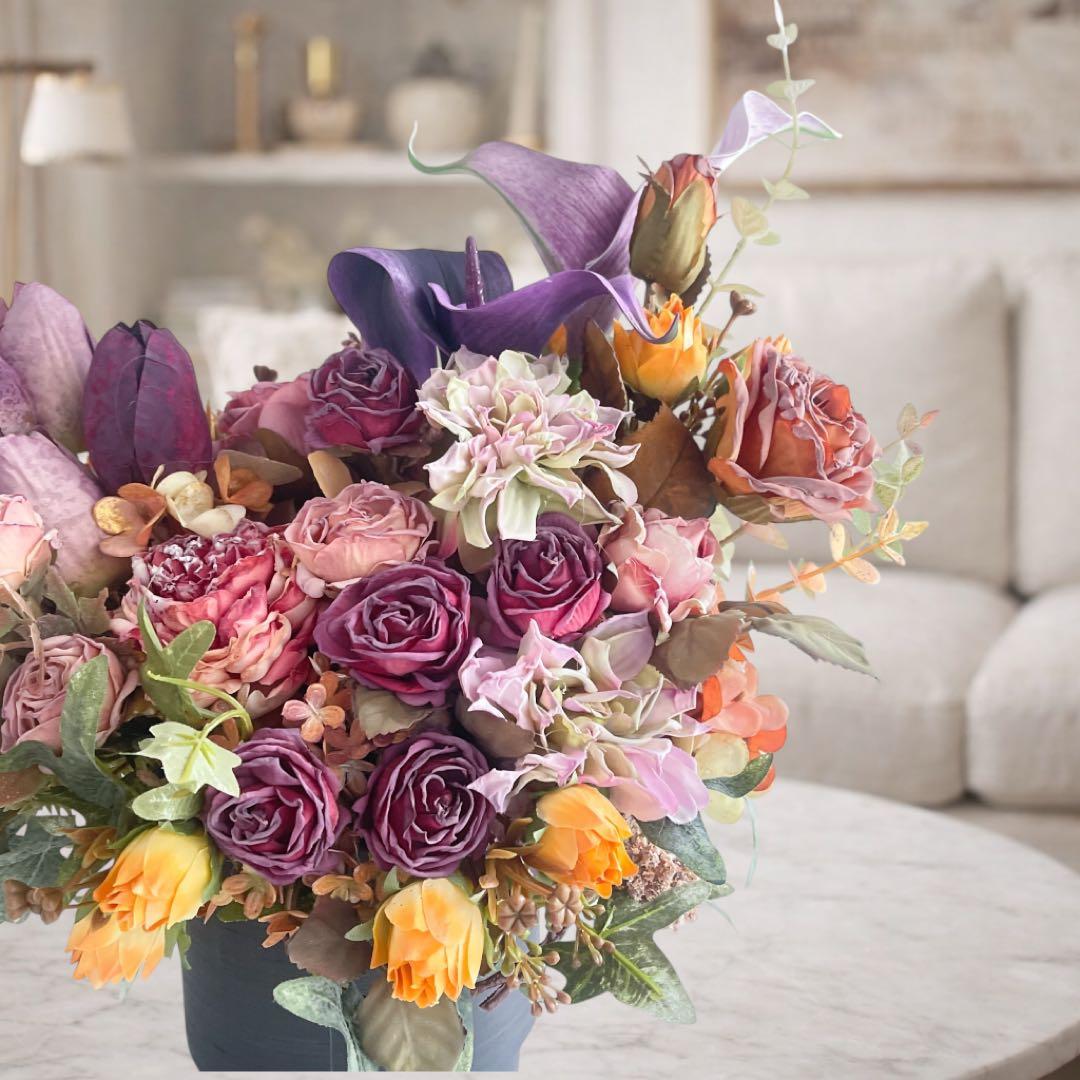 【光触媒】時の森に咲くアンティークアレンジ 〜ドライスタイルの追憶と春の息吹〜