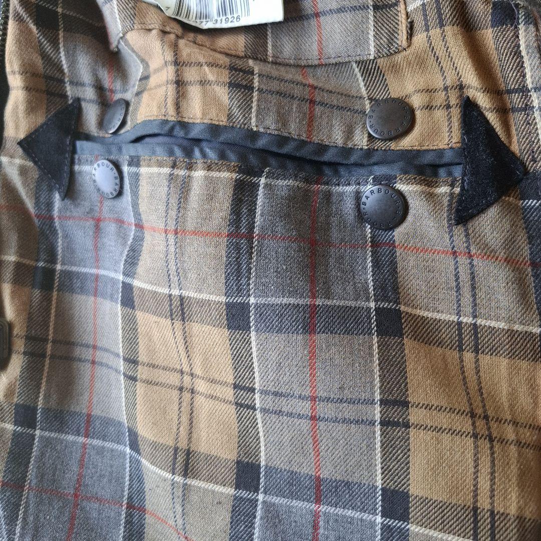 バブアーボーダーネイビーブラウンステッチ稀少!ほぼ新品 00,s 36