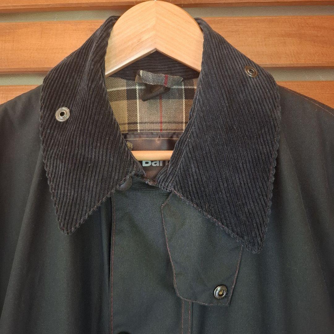 バブアーボーダーネイビーブラウンステッチ稀少!ほぼ新品 00,s 36