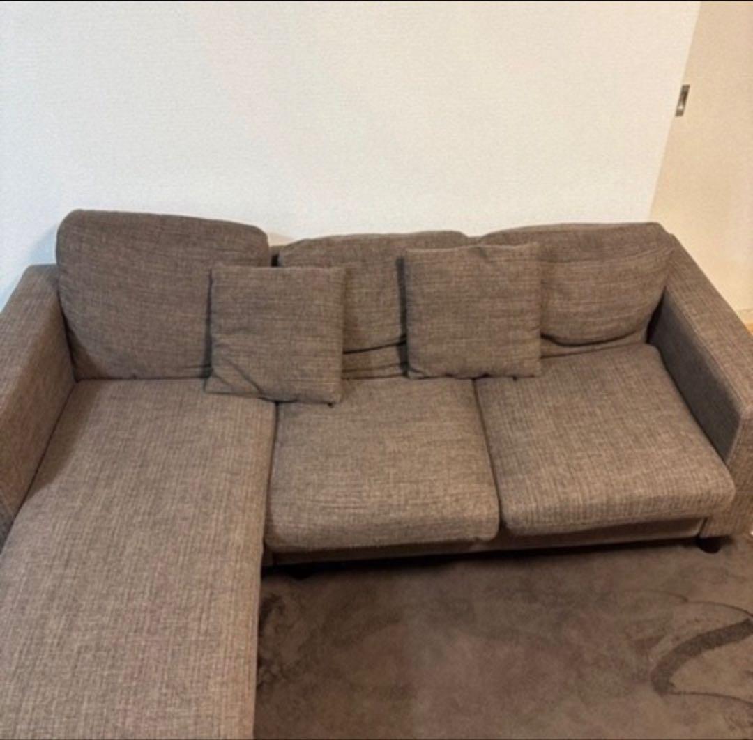 ニトリ カウチソファ 3人掛け ブラウン 直接取引可 たのメル便変更可 ニトリ カウチソファ 3人掛け ブラウン 直接取引可 たのメル便変更可