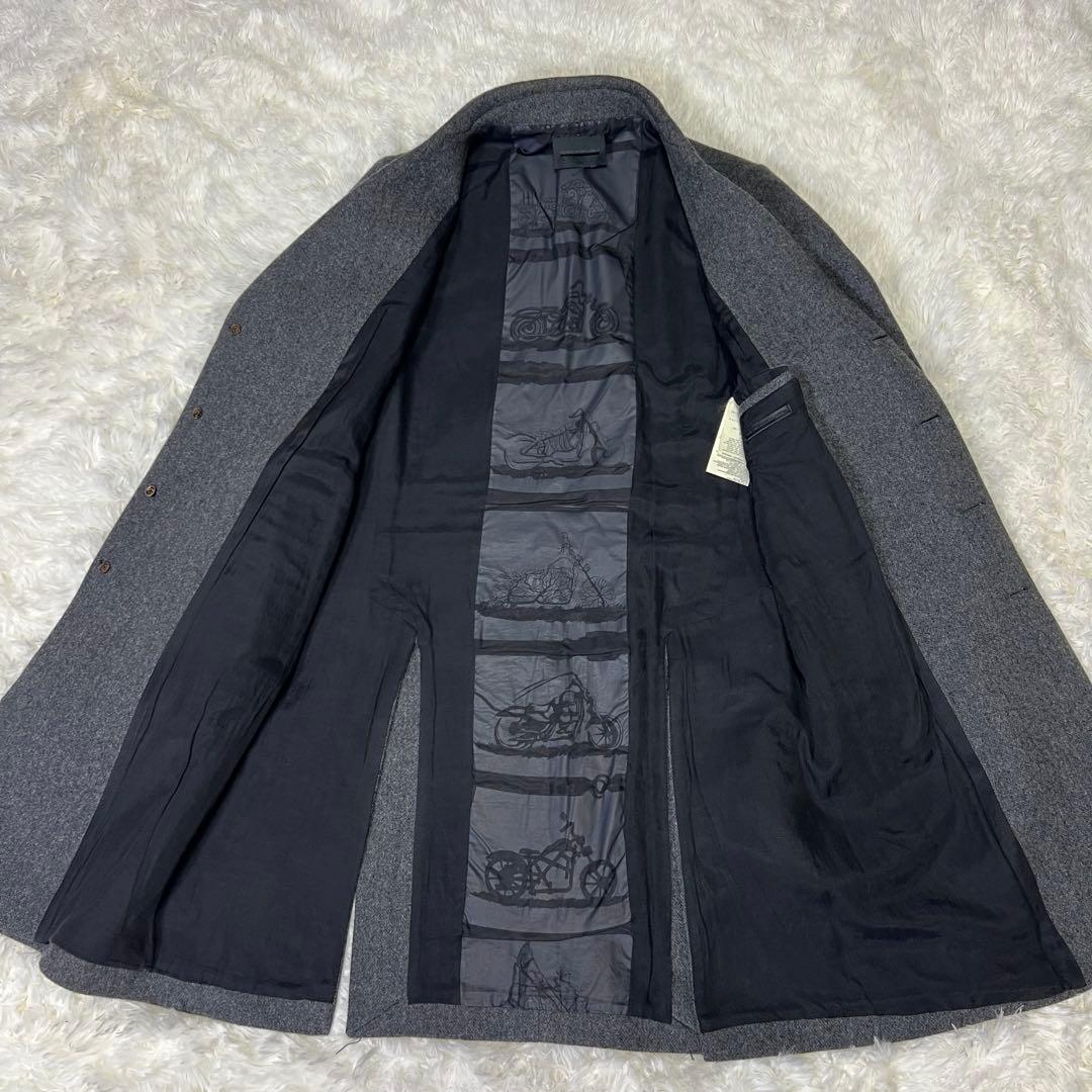 希少柄✨️】ディーゼルブラックゴールド 裏地総柄 袖レザー