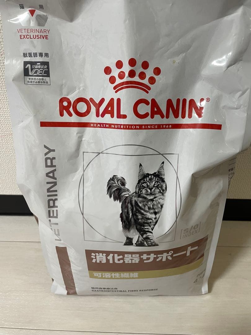 未開封 CANIN 消化器サポート 4kg 猫用 消化器サポート(可溶性繊維)4kgx1