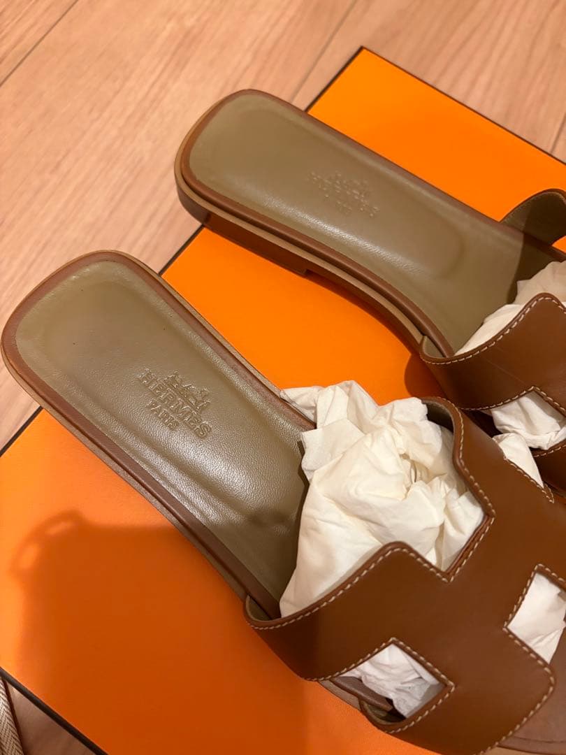 美品　エルメス　サンダル 《オラン》