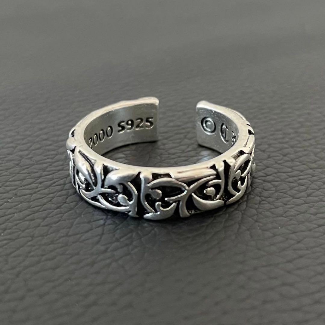 セール】シルバー925 リング メキシカン 植物彫刻 y2k ストリート 指輪