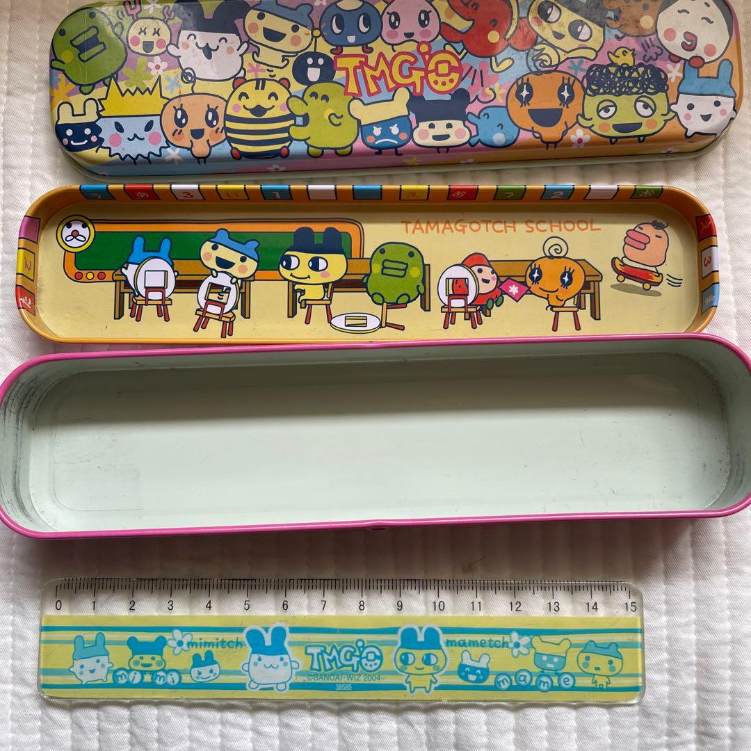 たまごっち 缶ペン ペンケース 定規 セット 平成レトロ - メルカリ