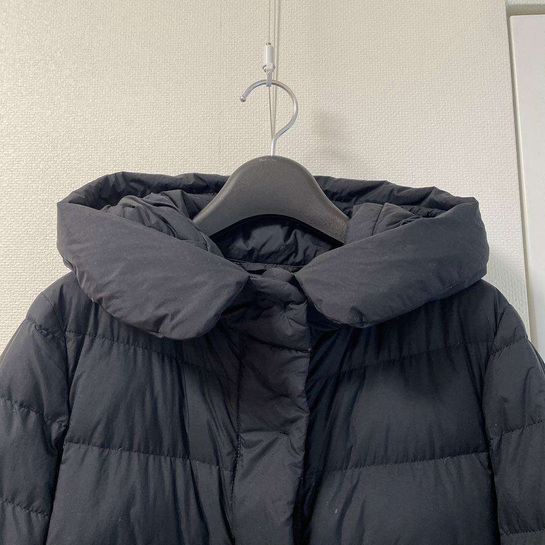 ユニクロ +J ウルトラライトダウンフーデットコート ブラック xs