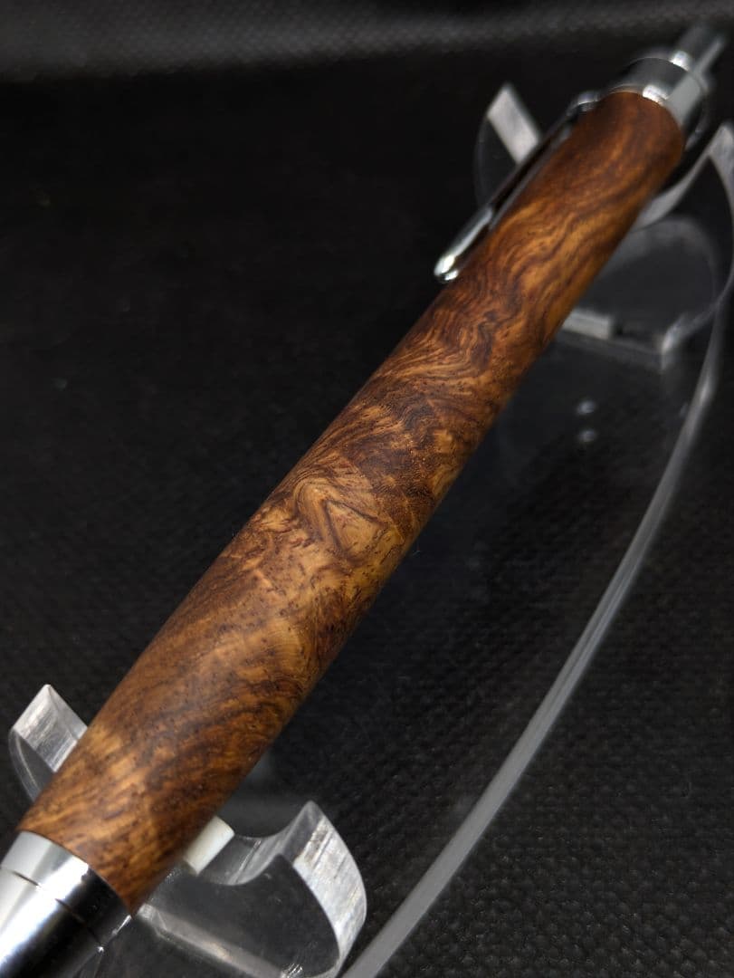 値下げ)特上杢 アフリカローズウッド 瘤 シャーペン 工房楔監修 加藤
