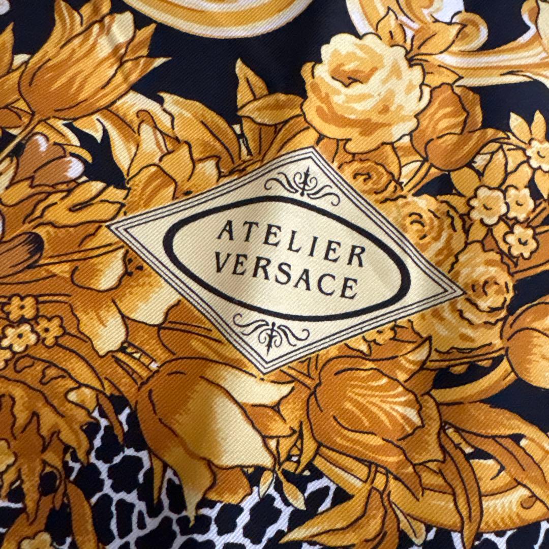 ATELIER VERSACE シルク スカーフ ヴェルサーチェ ゼブラ 花柄 - メルカリ