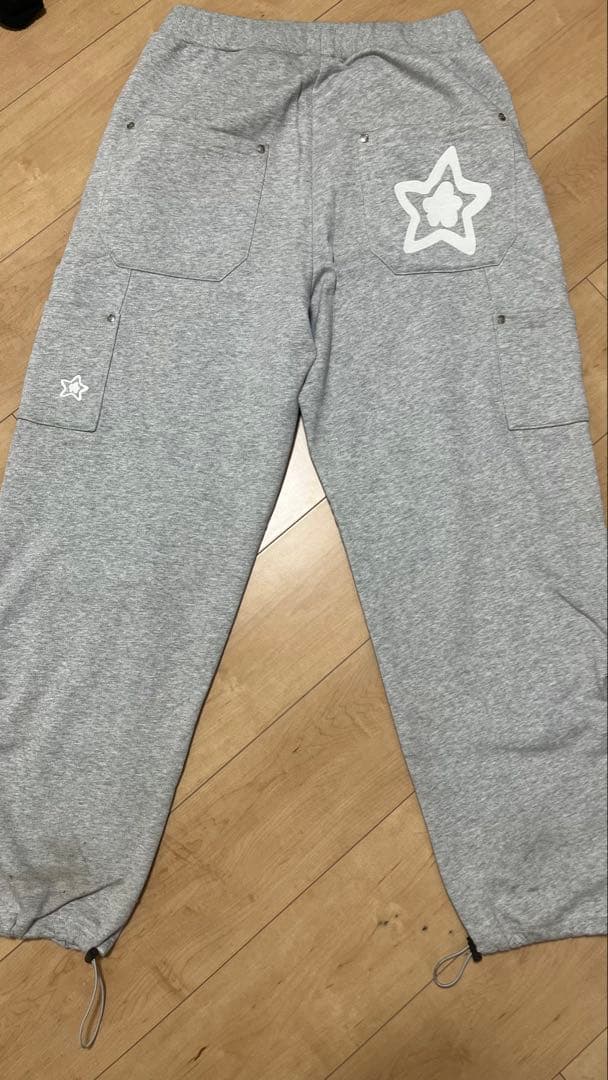 スターチーム starteam Mサイズ レオパード柄パッチ スウェットパンツ