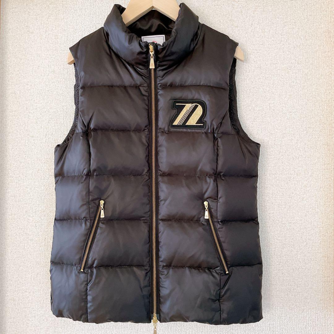 Jun&Rope 黒 ダウンベスト ゴルフウェア M JUN&ROPE'（ジュンアンドロペ） ダウンベスト ベスト 「NOIR」フリース