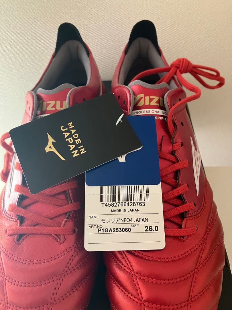 ミズノ サッカー スパイク モレリアネオ4 ジャパン 26.0 - メルカリ