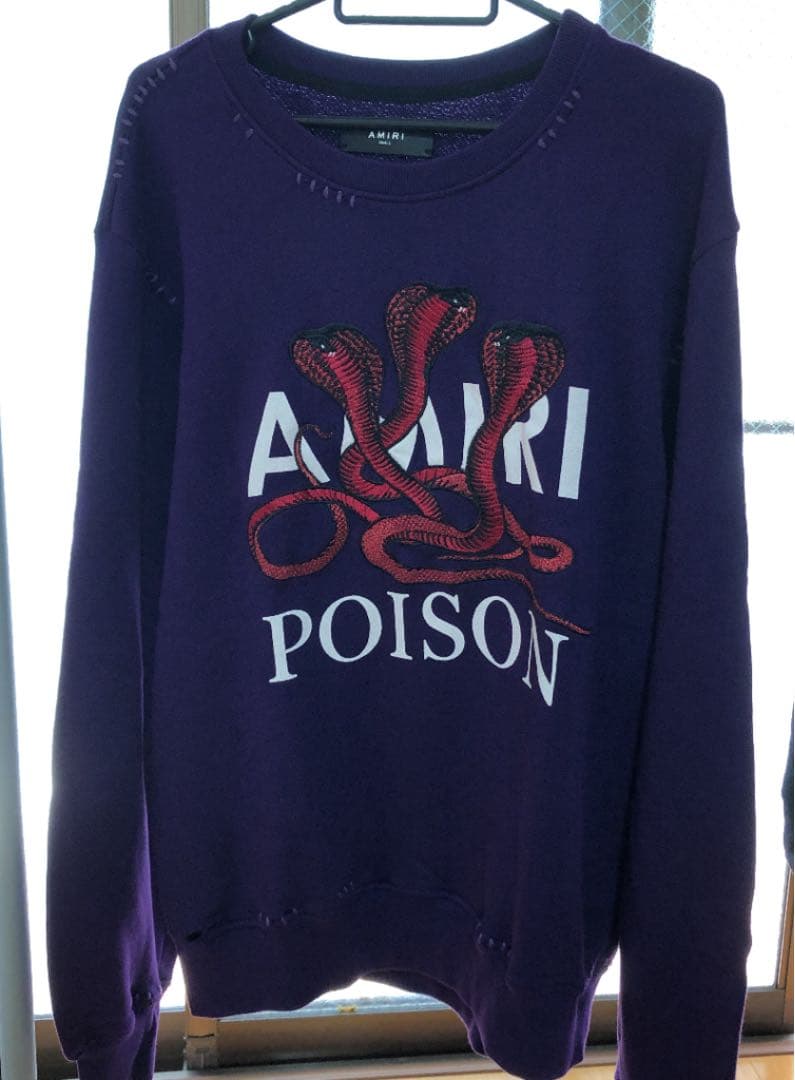 確実正規品 amiri poison アミリ ポイズン トレーナー スウェット