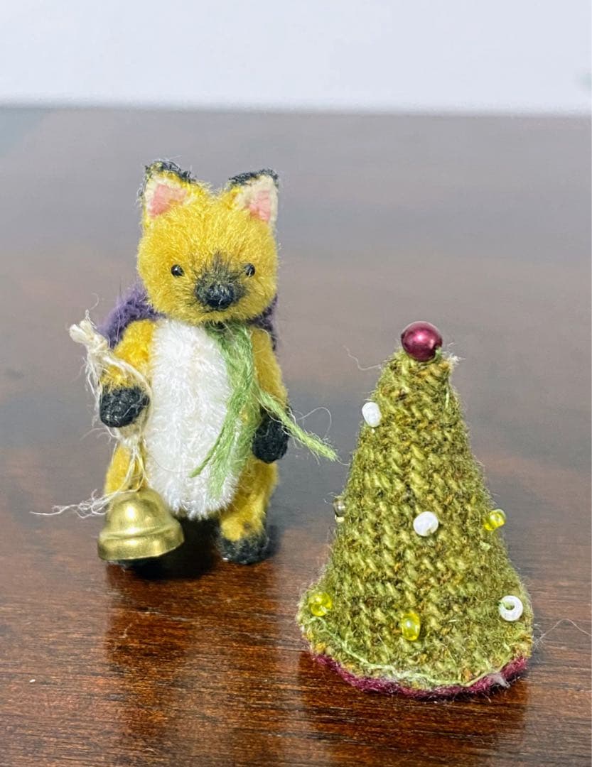 moriのえほん×三浦こずえコラボ作品　クリスマスの準備　ミニチュア　ぬいぐるみ