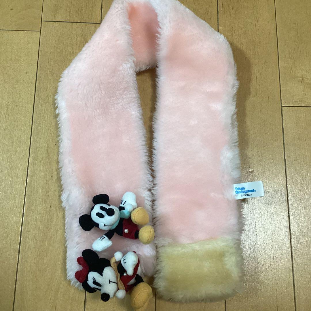 東京ディズニーランド マフラー ミキミニ ミッキー ミニー 希少 レア