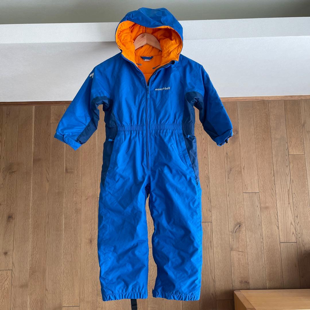 美品【モンベル】パウダーカバーオール スキーウェア 110 ジャンプ