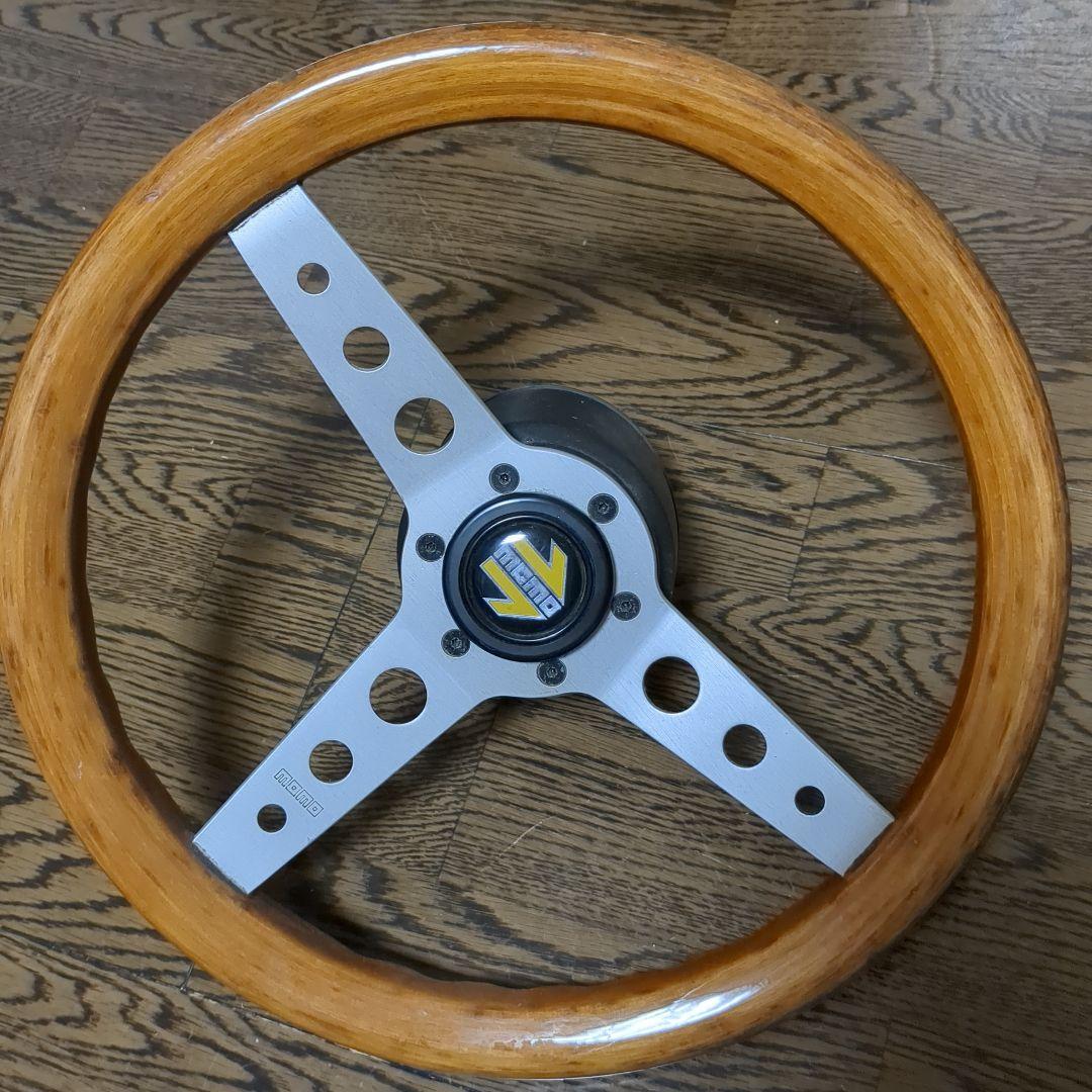 ジャンク MOMO ウッド ステアリング ハンドル レストアベース ボス付 現品 日本製 momo ウッドステアリング : ミニマルヤマ - 通販 - Yahoo
