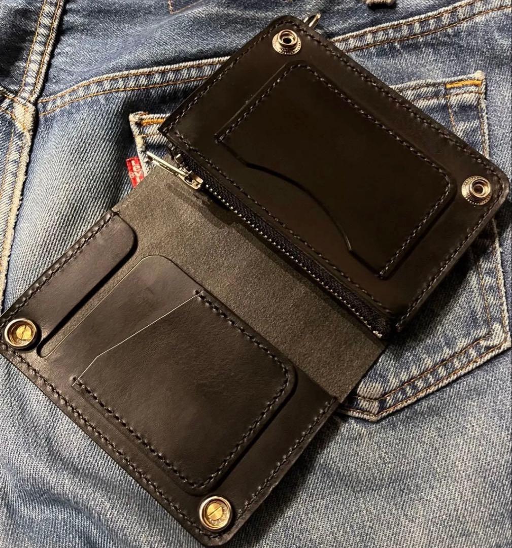 ミドルトラッカーウォレット シルバー925アポロコンチョカスタム