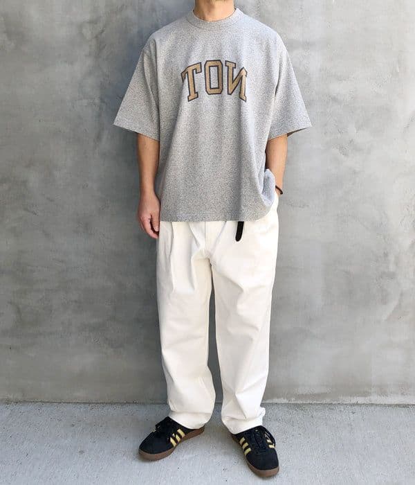 パンツ DESCENDANT DC-3 TWILL TROUSERS White DESCENDANT/DC-3 ORGANIC COTTON TWILL TROUSERS (WHITE)