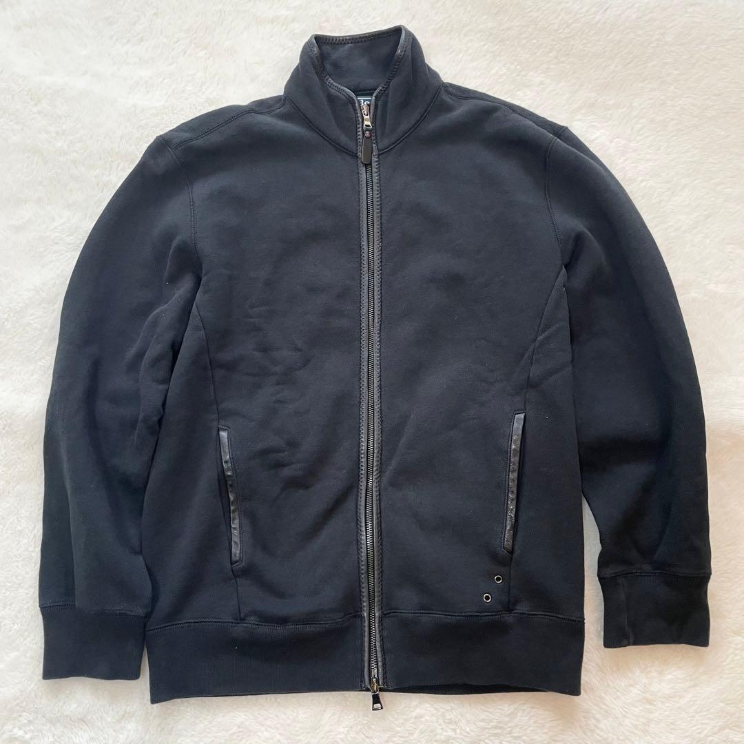 ✨️切り替え✨️90s Ralph ラルフローレン ドライバーズニット 黒　L ラルフローレン ハーフジップ ドライバーズニット 100%コットン 表記(L