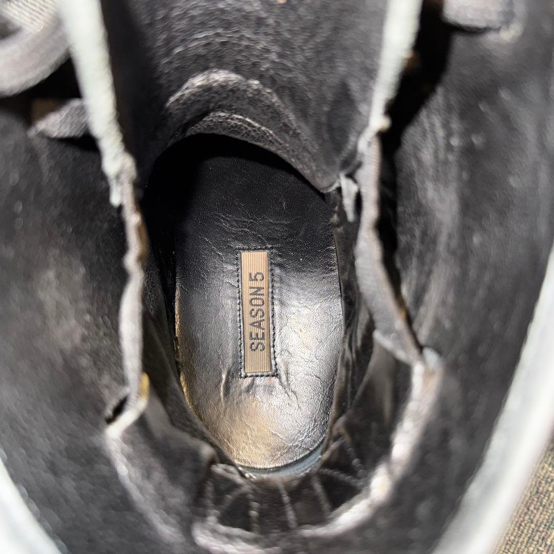 イージー　アディダスグレーレザーミリタリーブーツ SEASON 5 27.0cm