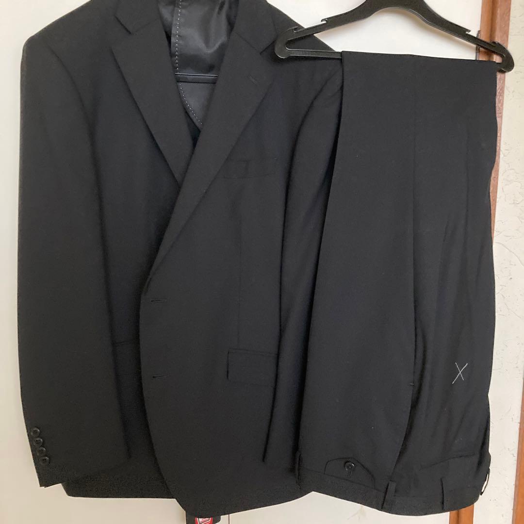 濃いダークグレースーツ上下BE6オールシーズン新品ワイシャツネクタイ