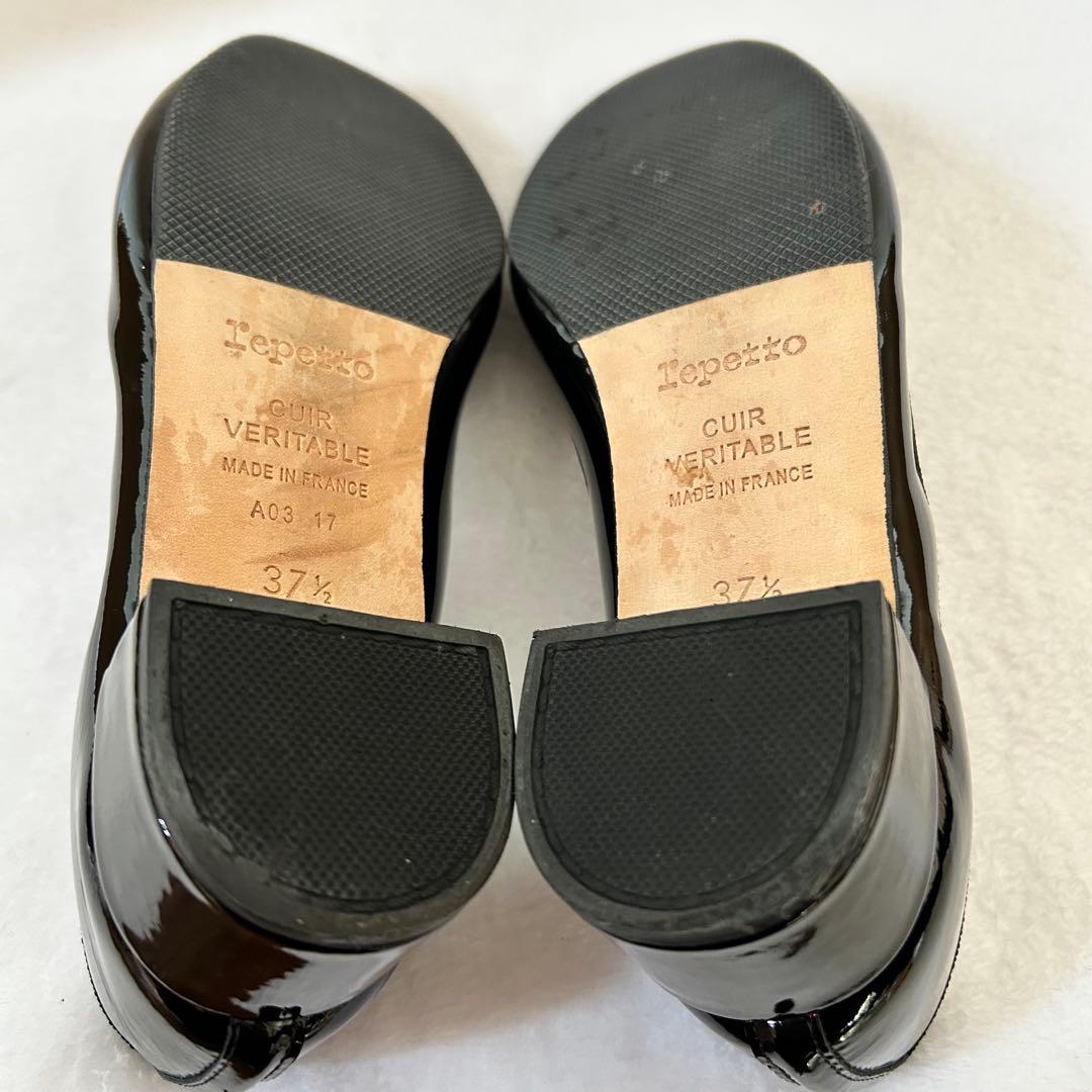 美品✨レペット エナメル ブラック37.5（23.5cm）