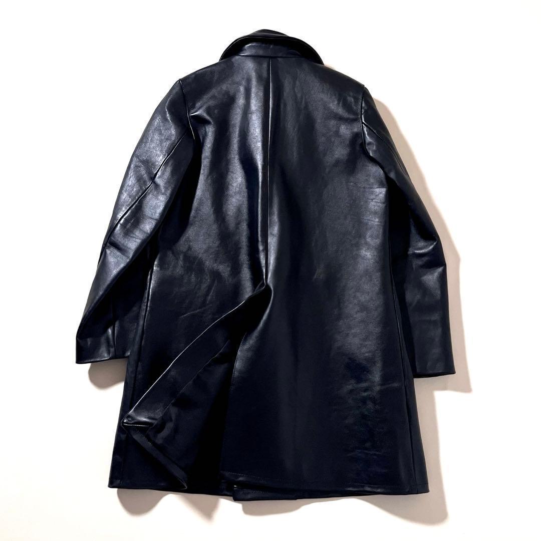 美品】A.P.C. レザー コート ダブル ブラック 黒 Mサイズ アーカイブ