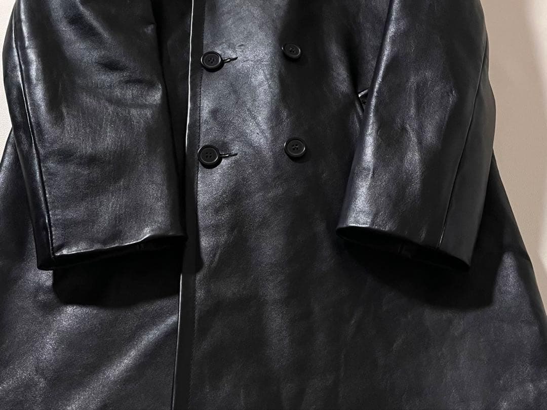 美品】A.P.C. レザー コート ダブル ブラック 黒 Mサイズ アーカイブ