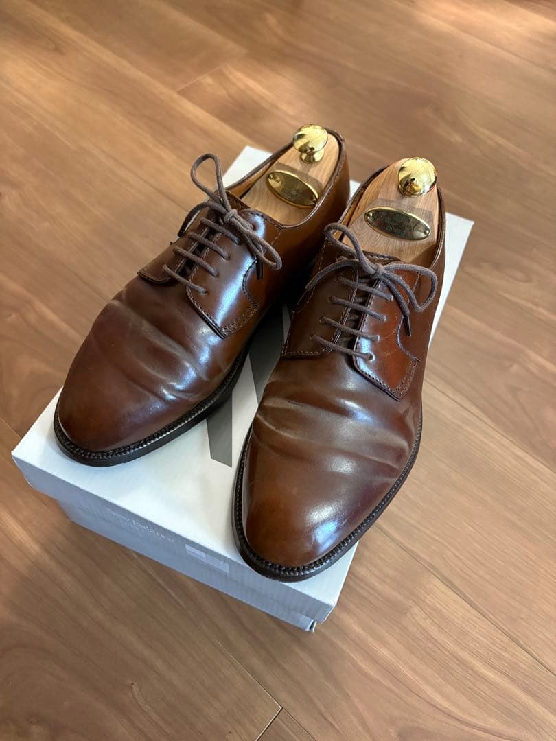 enzo bonafe ボナフェ　5 1/2 コードバン　外羽根　プレーントゥ ENZO BONAFE (エンツォボナフェ) 【2911】Plane Toe Dress Shoes