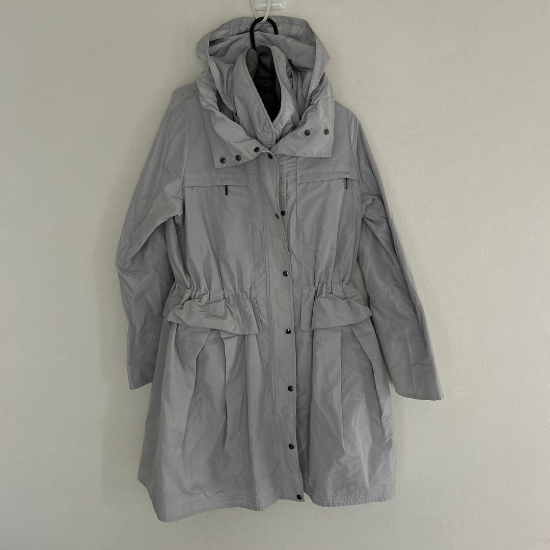 TRUNK ライトグレー フード付き モッズコート モッズコート 厚手 フード メンズ パーカー 黒 ライトグレー 秋/冬