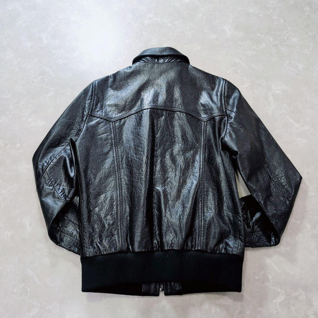 極美品】ZARA 本革 レザージャケット ミリタリー A2 A-2 L相当 黒