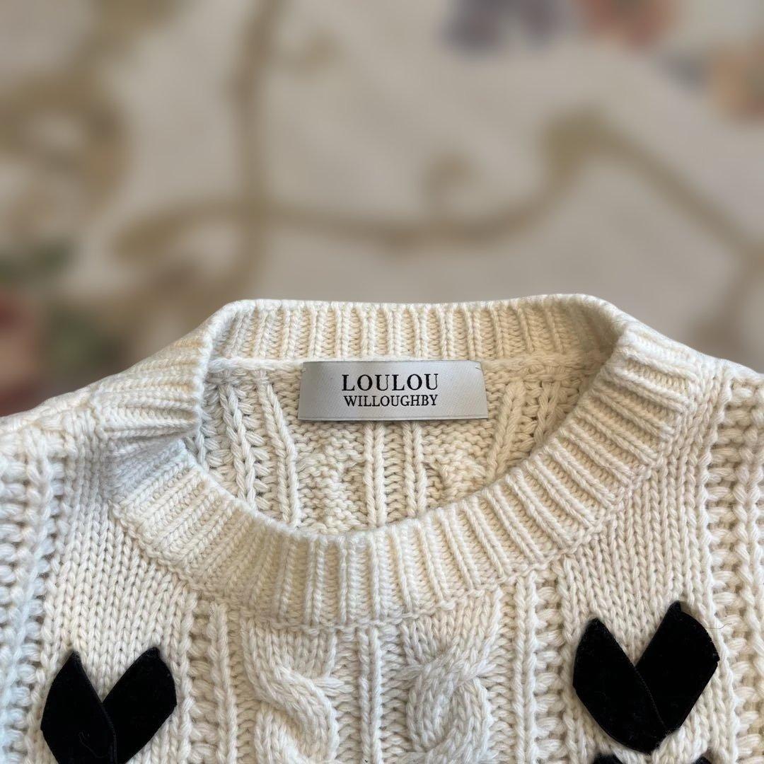 極美品 アルアバイル ルルウィルビー リボンケーブルプルオーバー