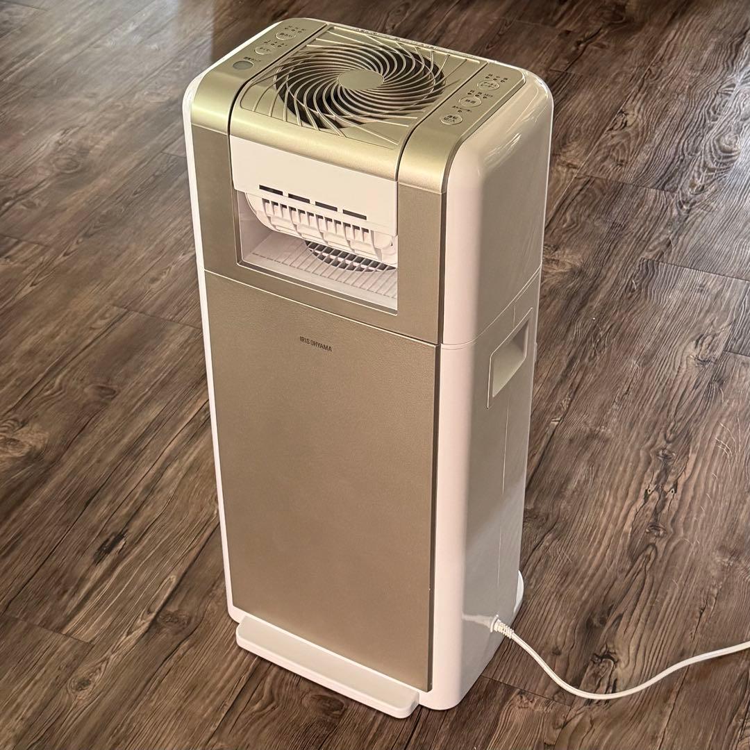 アイリスオーヤマ　IRIS OHYAMA 衣類乾燥除湿機　KIJDC-K80-N アイリスオーヤマ、除湿機とサーキュレーターを一体化した衣類乾燥機