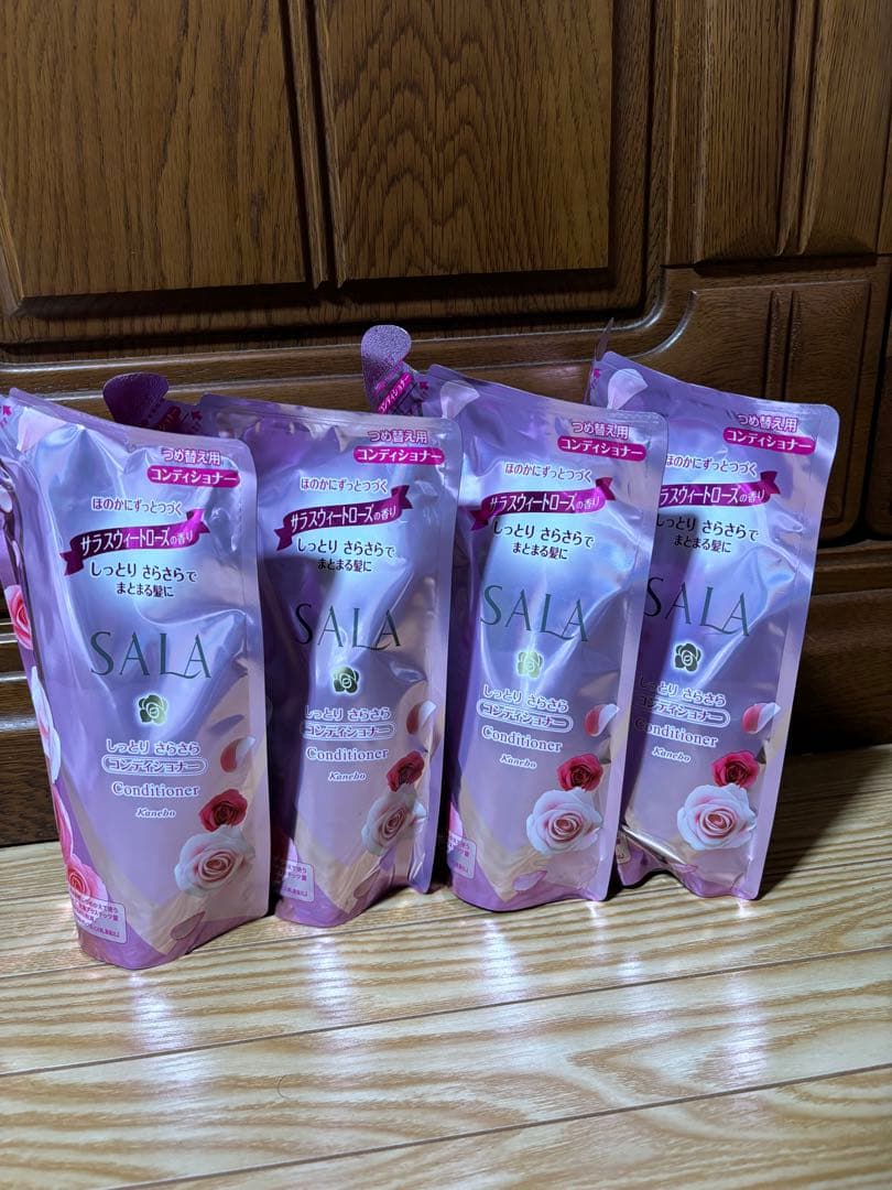 SALA サラ　コンディショナー　詰め替え用　4個セット Amazon | サラ コンディショナー 軽やかさらさら つめかえ用 サラの