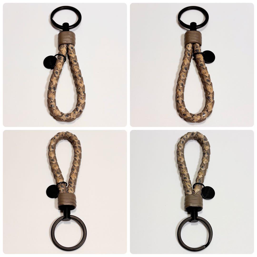 激レア ボッテガヴェネタ キーリング イントレチャート パイソン