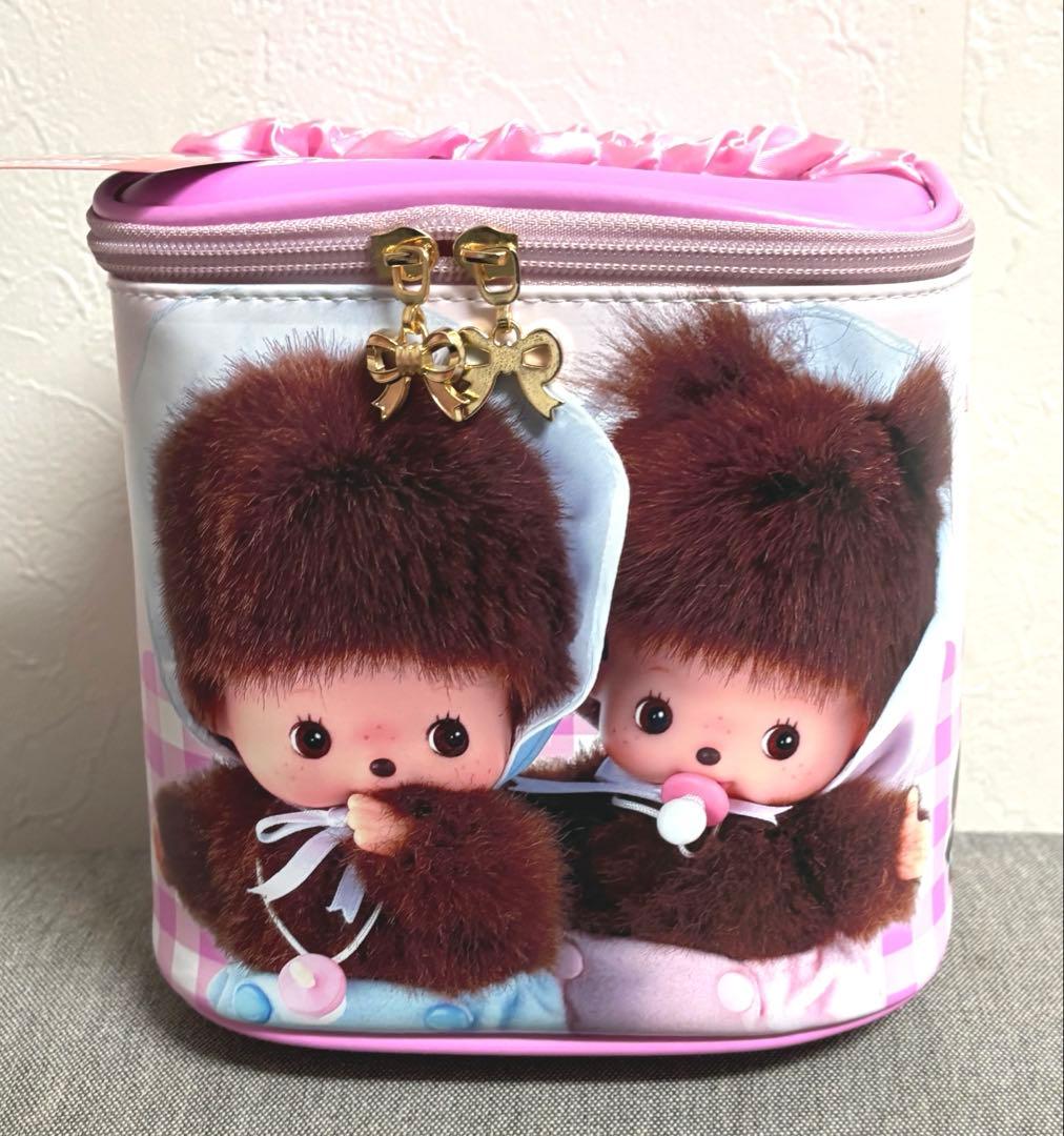 ラウンドワン限定 モンチッチ ベビチッチ バニティバッグ ピンク