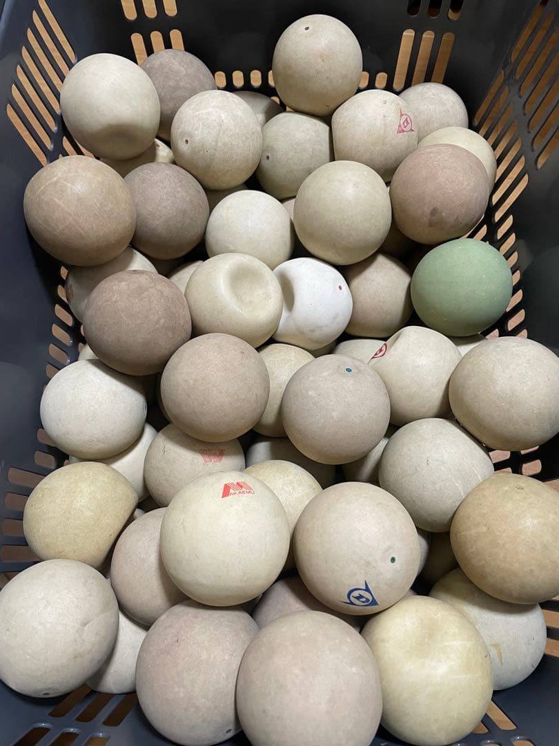 ソフトテニス練習用　ボール80球セット　カゴなし KENKO ソフトテニスボール 練習球 10ダース入りかご入りセット TSSWK-V