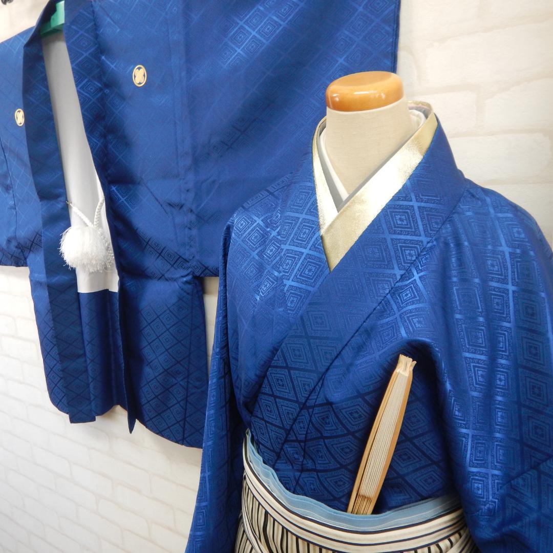 男子 ジュニア 小学六年生 和装・卒業式セット 羽織袴 紺色 - メルカリ