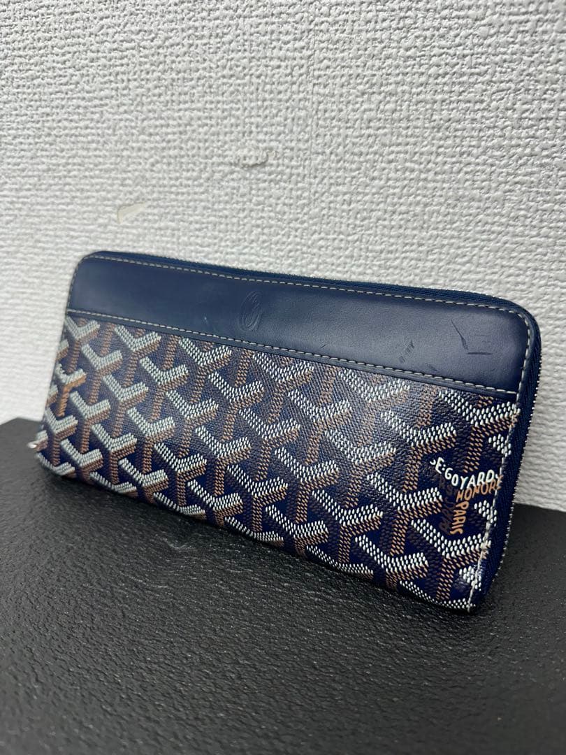 【GOYARD】　マティニョンGM ウォレット ネイビー Goyard Matignon GM Wallet - Shop Now - Goyard World – Kinship JP