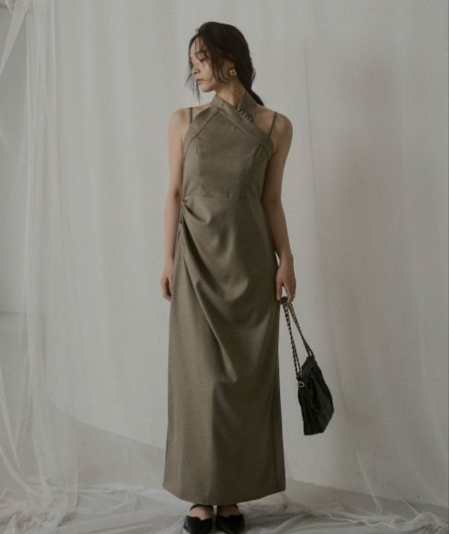 LERURE リルアー　Melange cami drape dress BRAND一覧,LE'RURE | ROOM903 online