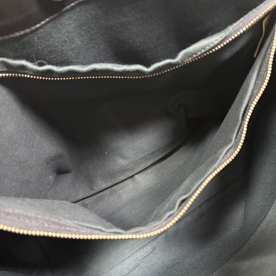 マーガレットハウエル トートバッグ レザー 旧ロゴ 黒 A4 肩掛け