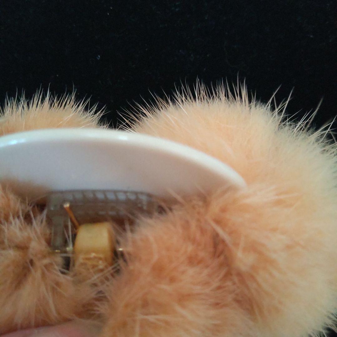 ALEXANDRE DE PARIS ヘアクリップ ベージュ ミンクファー - メルカリ