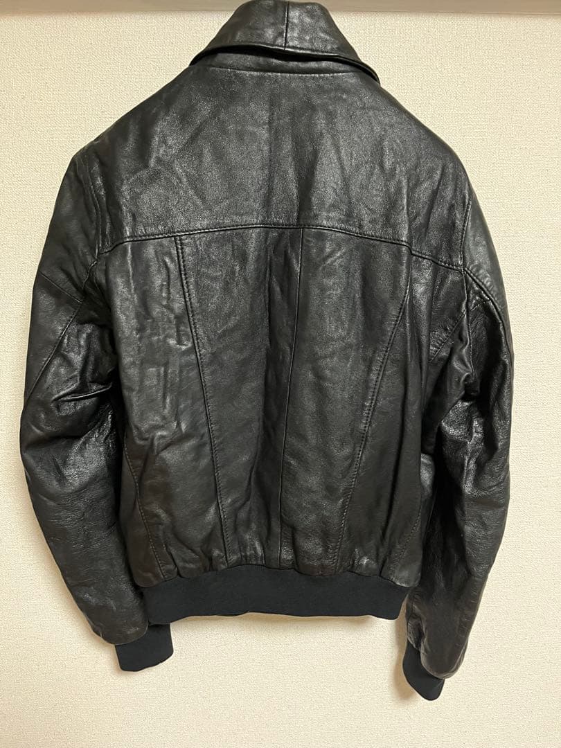 エディスリマン！UKヴィンテージ リブレザージャケットSOHO 80s