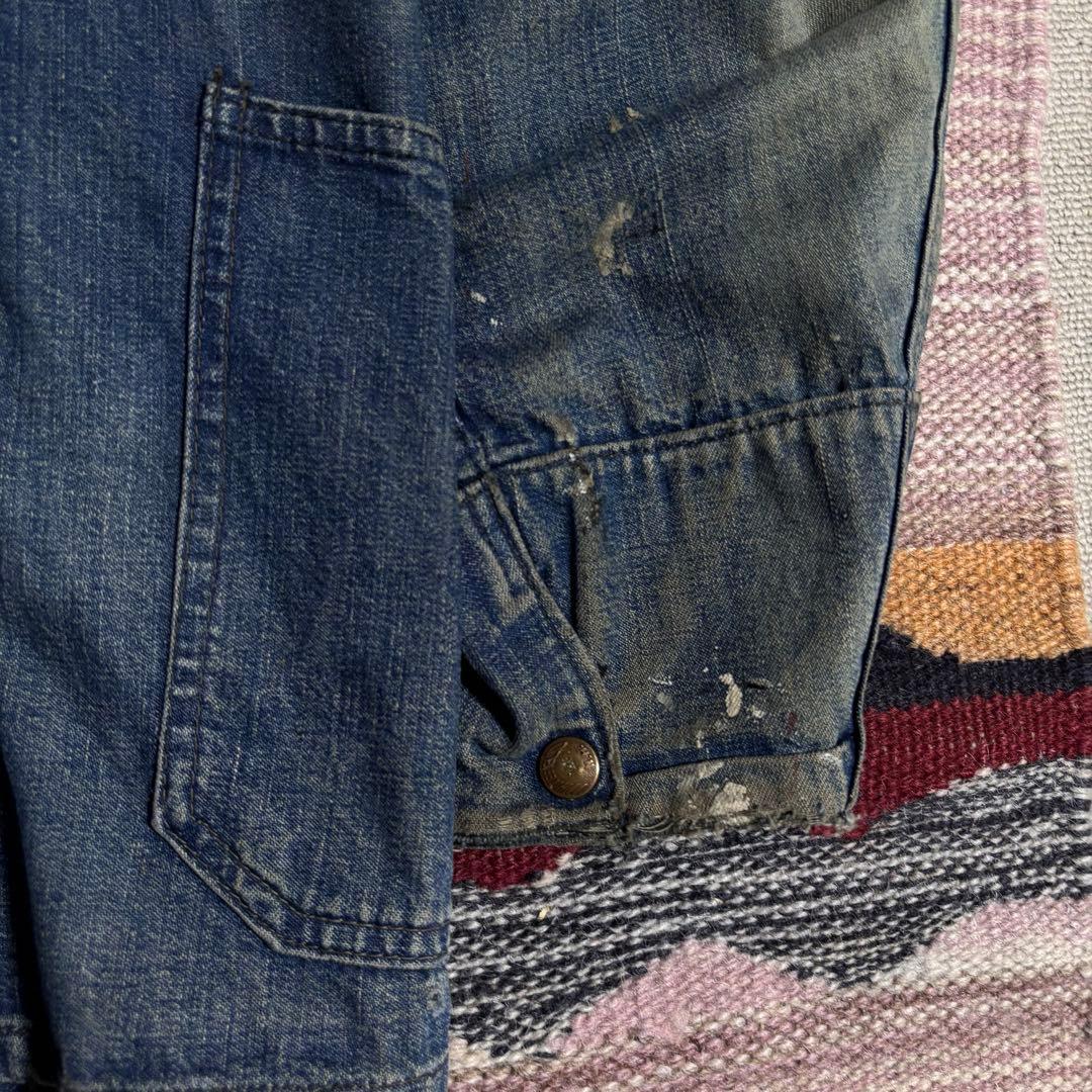 40s White field 大戦デニムカバーオール 鬼フェード 50s