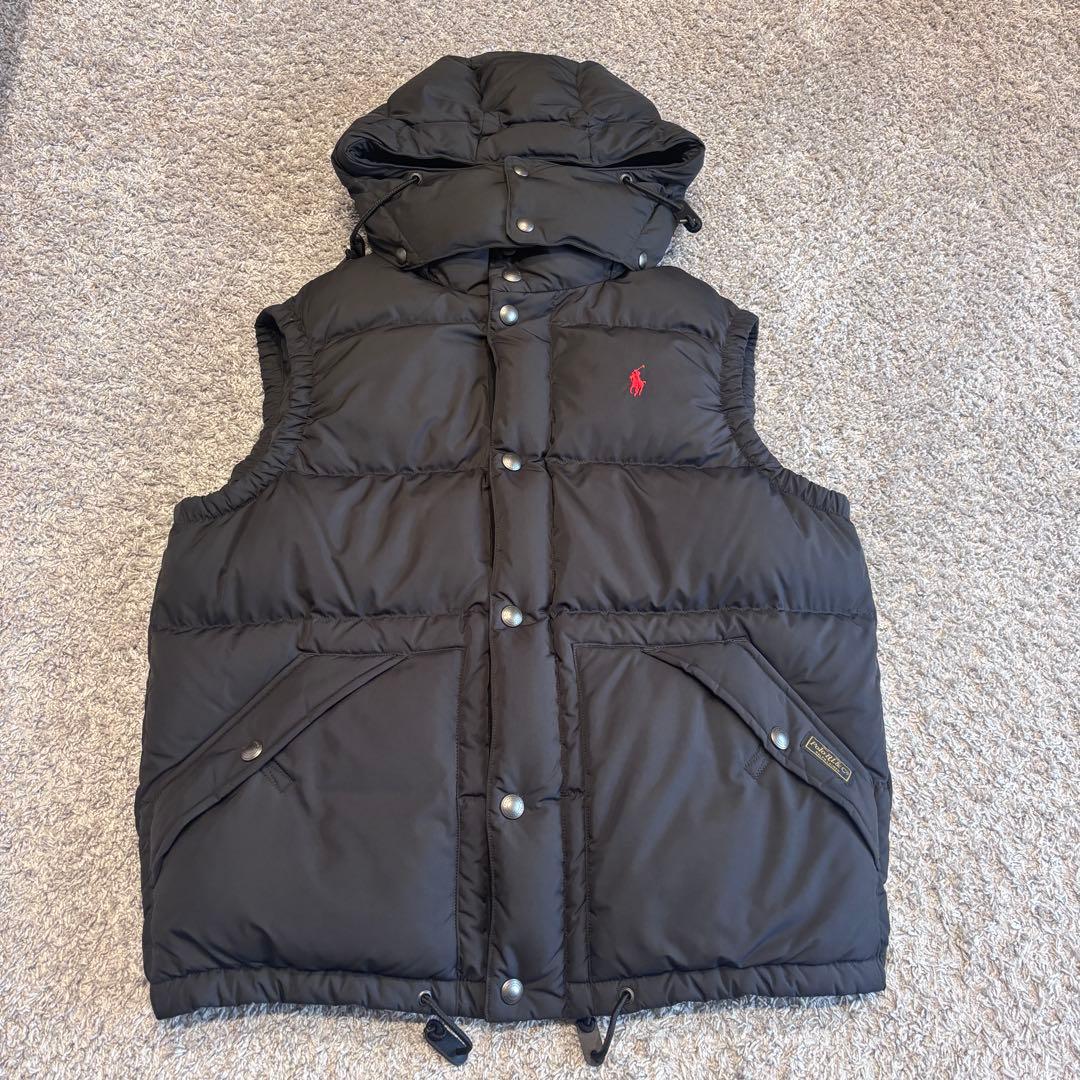 【美品】Polo Ralph Lauren フード付きダウンベスト　M POLO RALPH LAUREN/ポロ・ラルフローレン】 フード付き ダウンベスト